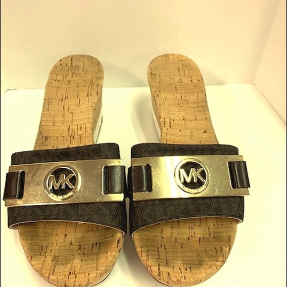 michael michael kors warren cork platform wedge sandals